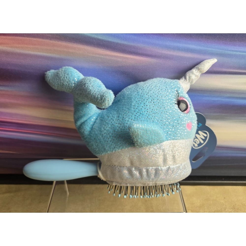 WET Brush Plush Kids Detangler Narwhal, Unicorn, Whale, Soft IntelliFlex, NWT - Picture 2 of 3